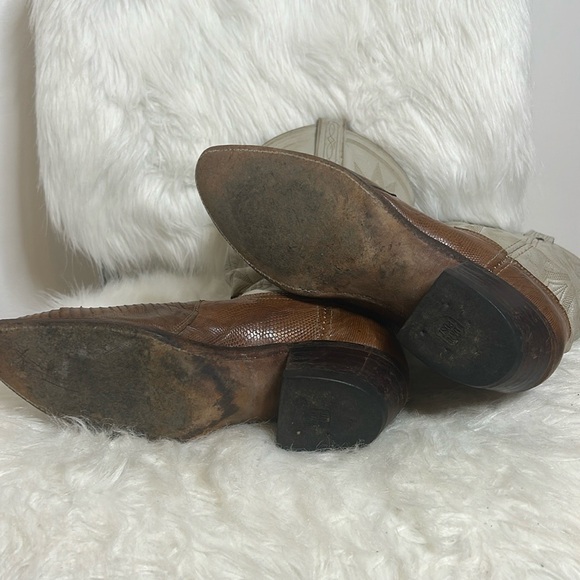 DAN POST, VINTAGE COWBOY BOOTS SZ 7 1/2B - Picture 13 of 16